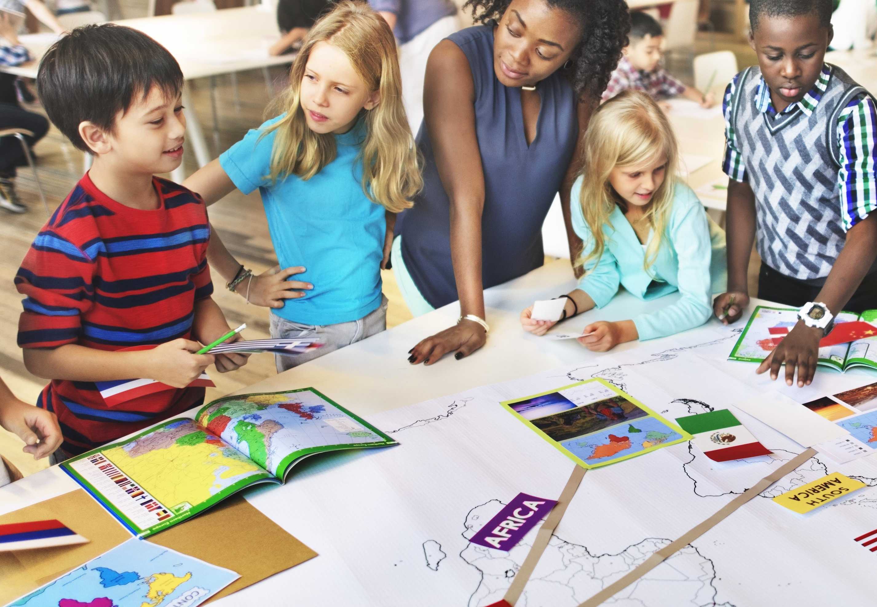 kids learning from other country's culture